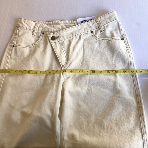 Kahlana Barfield Brown Future Collective High-Rise Overlap Waist Straigh Jeans 6 - Picture 12 of 13